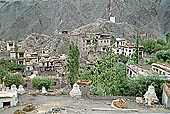 Ladakh - Hemis village, traditional houses 